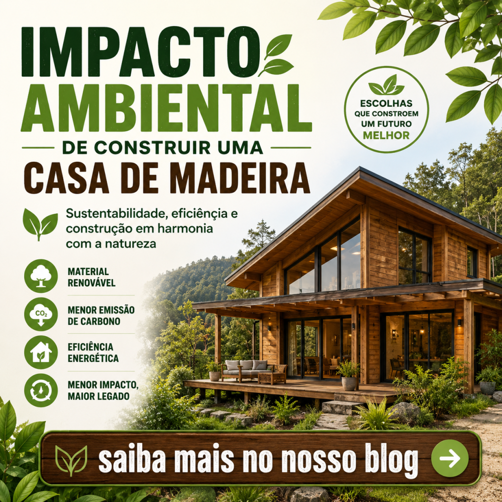 Qual o impacto ambiental de construir uma casa de madeira?