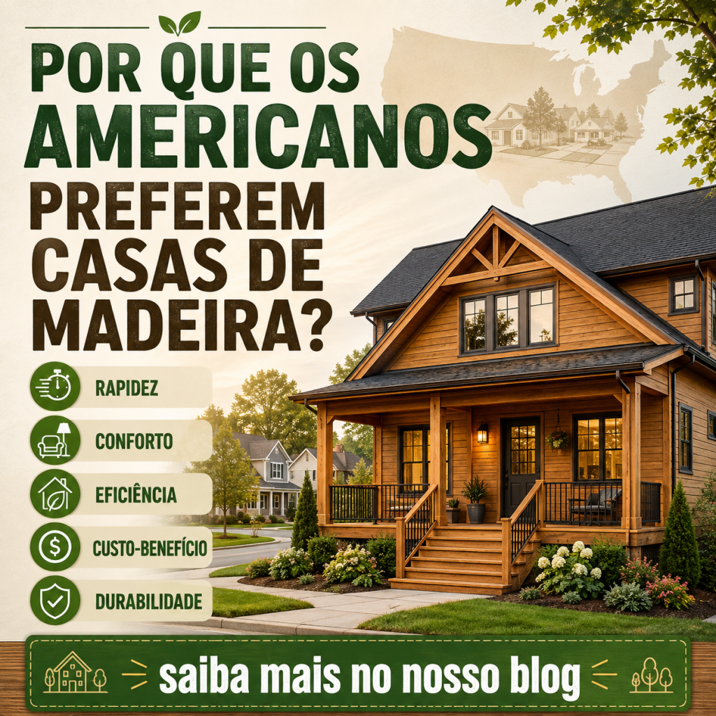 Por Que os Americanos Preferem Casas de Madeira