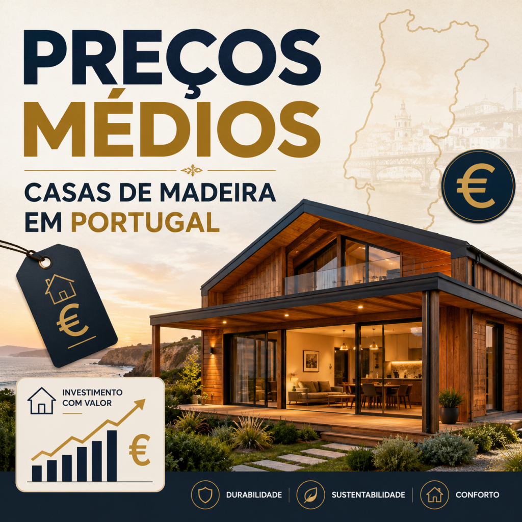 Preços Médios de Casas de Madeira em Portugal