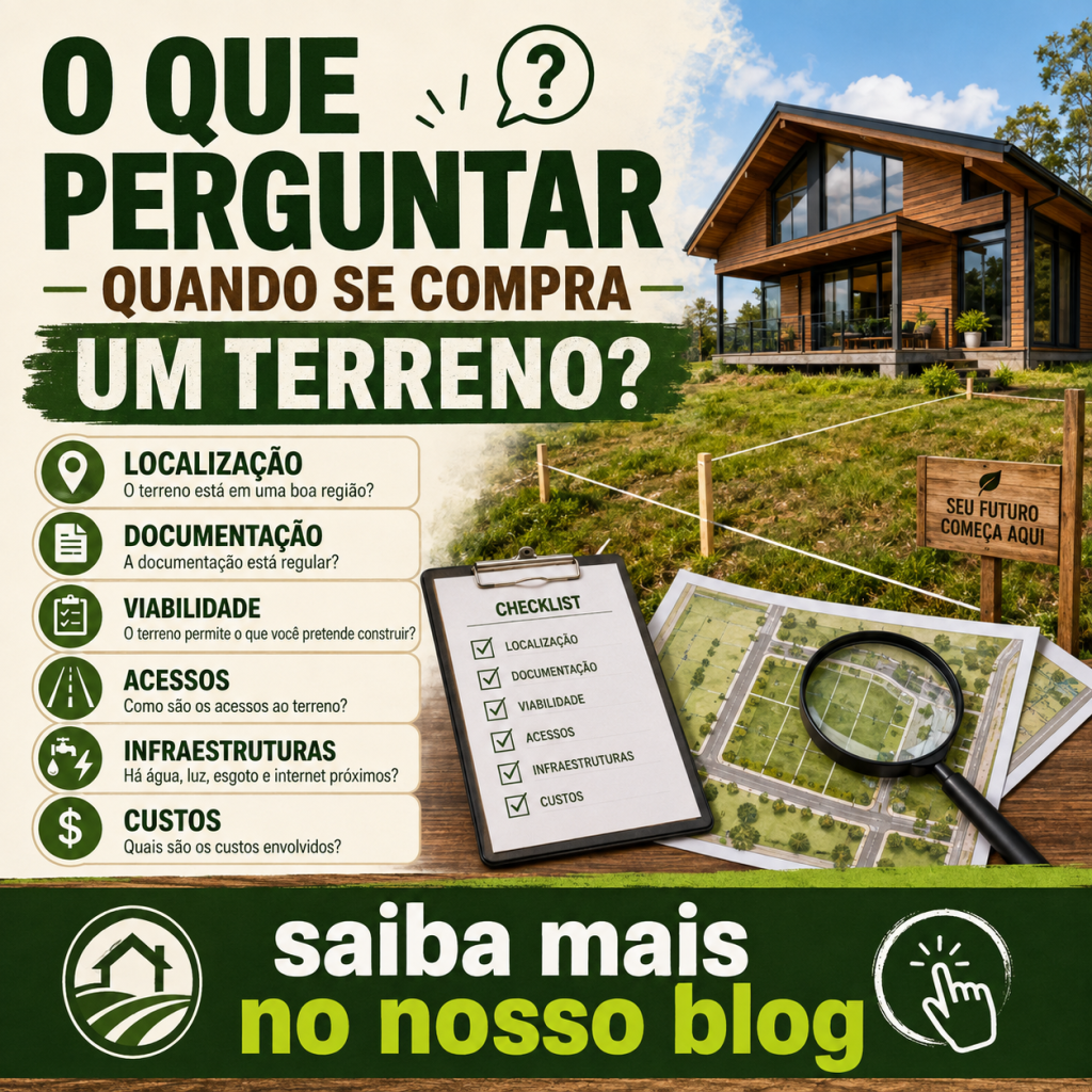 O que perguntar quando se compra um terreno?