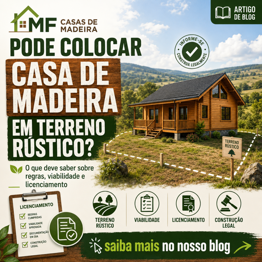 Pode colocar casa de madeira em terreno rústico?
