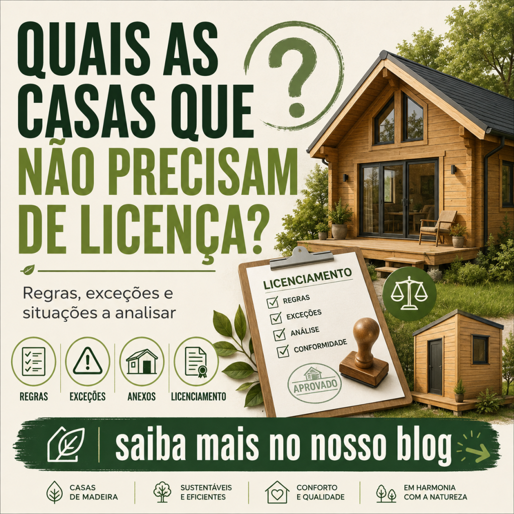 Quais as casas que não precisam de licença?