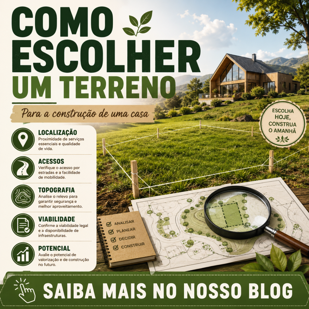 Como escolher um terreno para a construção de uma casa