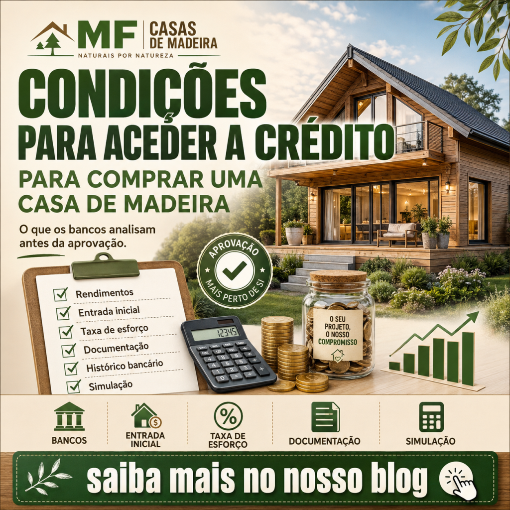 Condições para Aceder a Crédito para Comprar uma Casa de Madeira