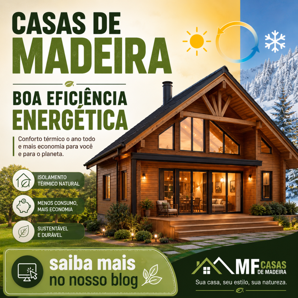 Casas de madeira têm boa eficiência energética?