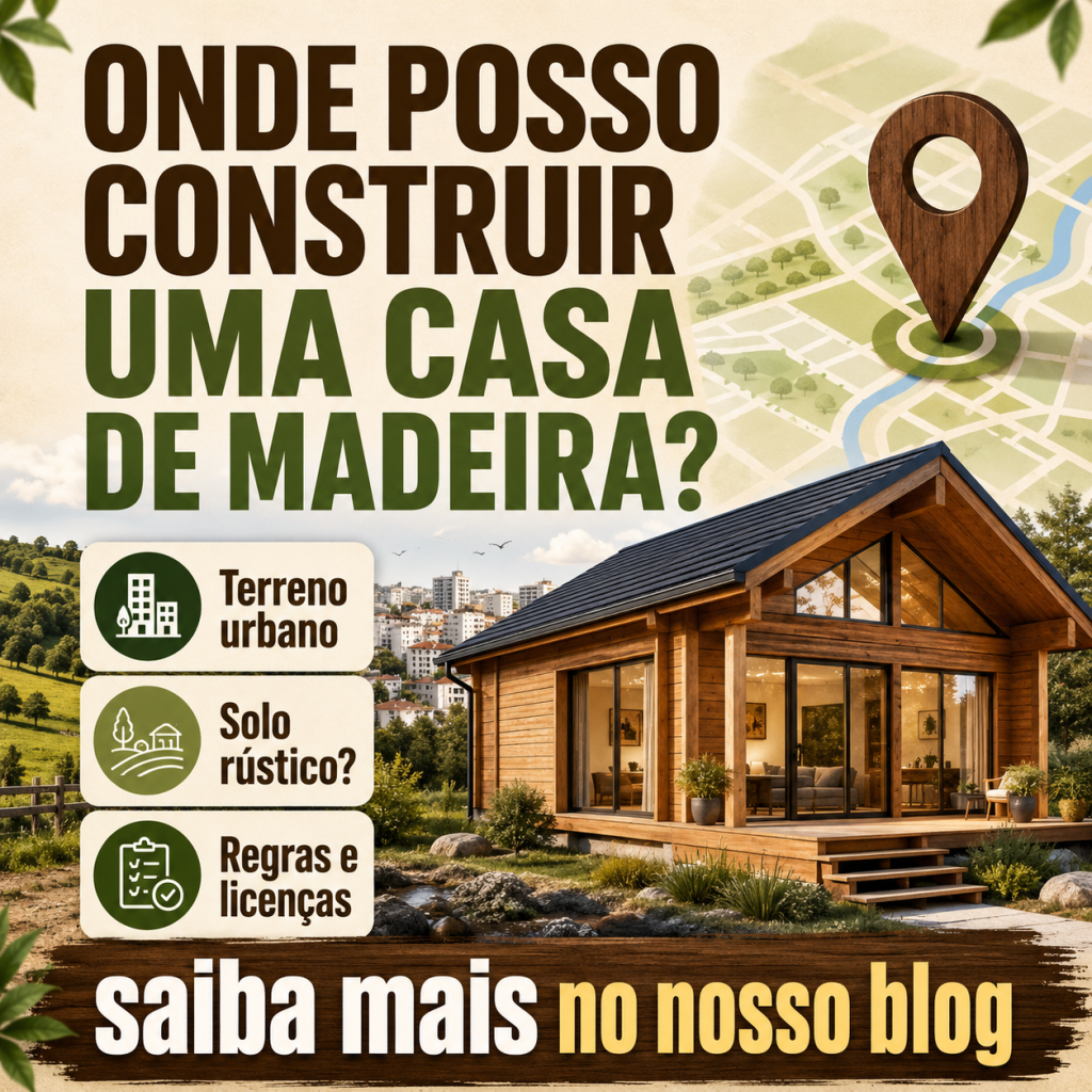 Onde posso construir uma casa de madeira?