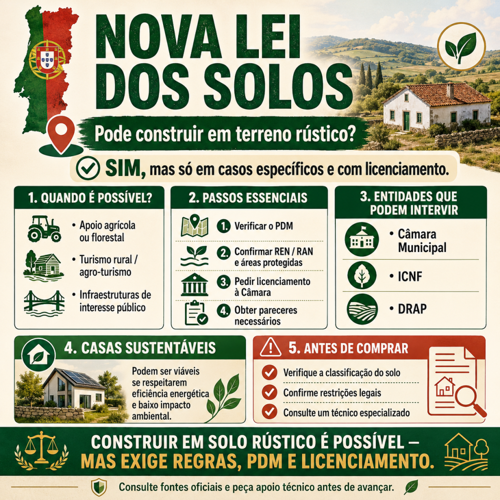 Construir em Terrenos Rústicos: Entenda as Alterações na Lei dos Solos