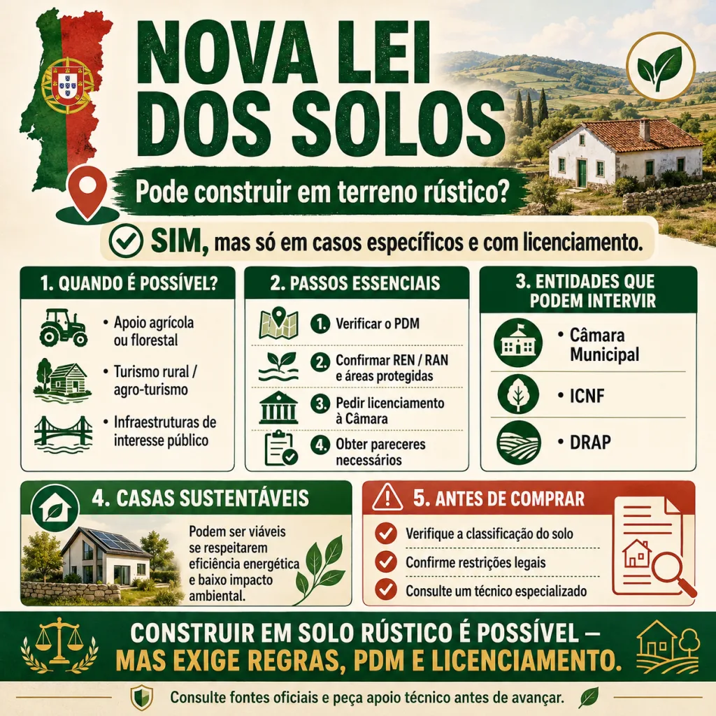 Construir em Terrenos Rústicos: Entenda as Alterações na Lei dos Solos