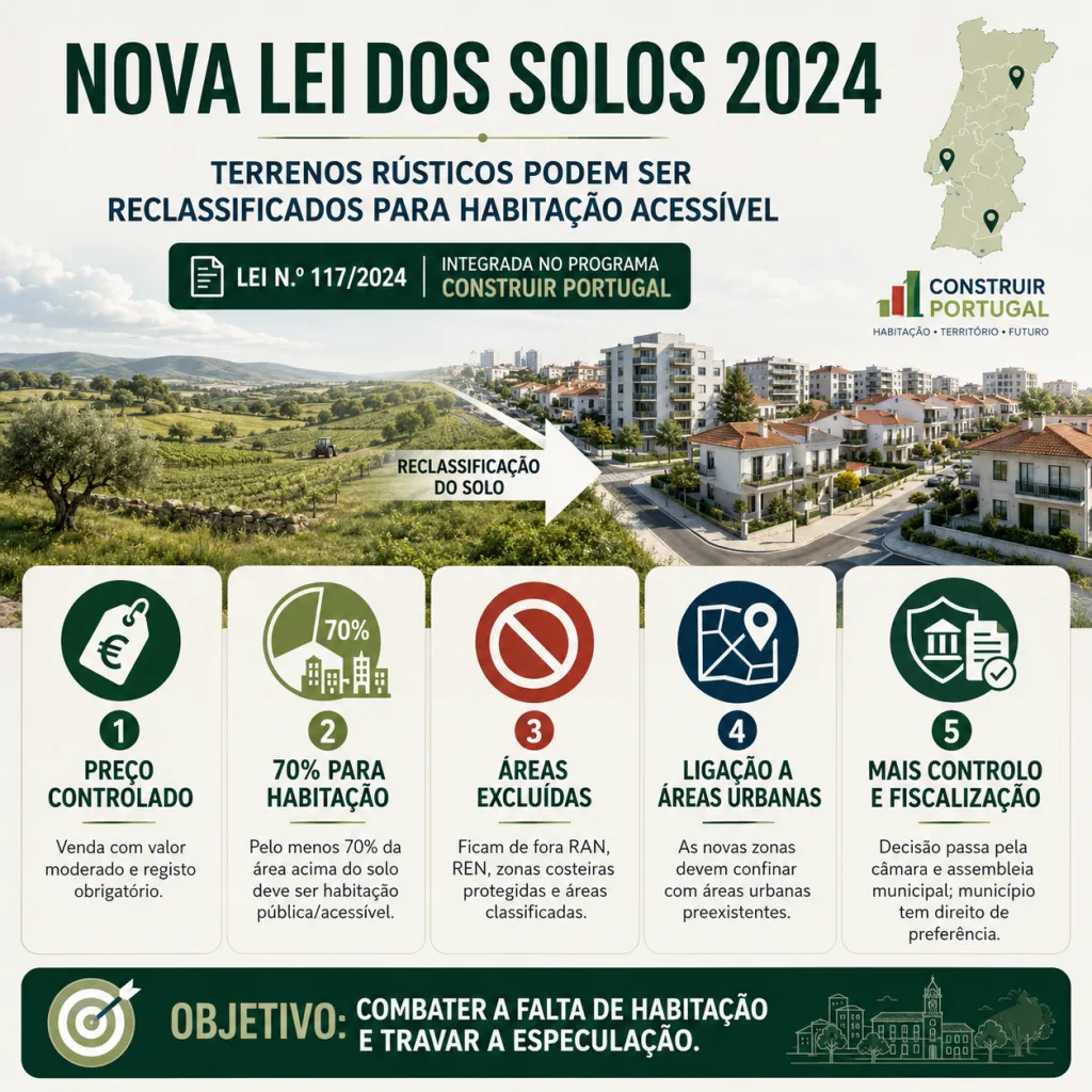 Construir em Solos rústicos – foi publicada esta segunda feira em Diário da República