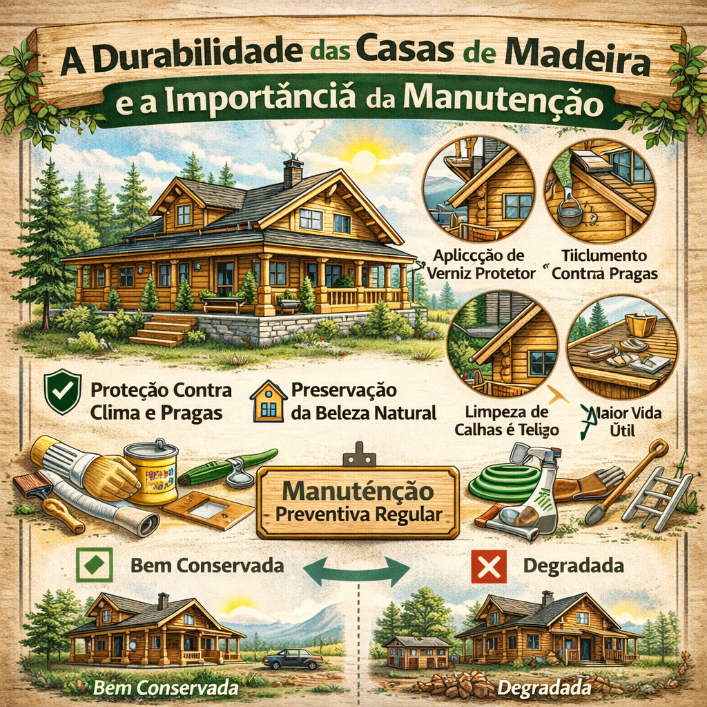 Read more about the article A Durabilidade das Casas de Madeira e a Importância da Manutenção
