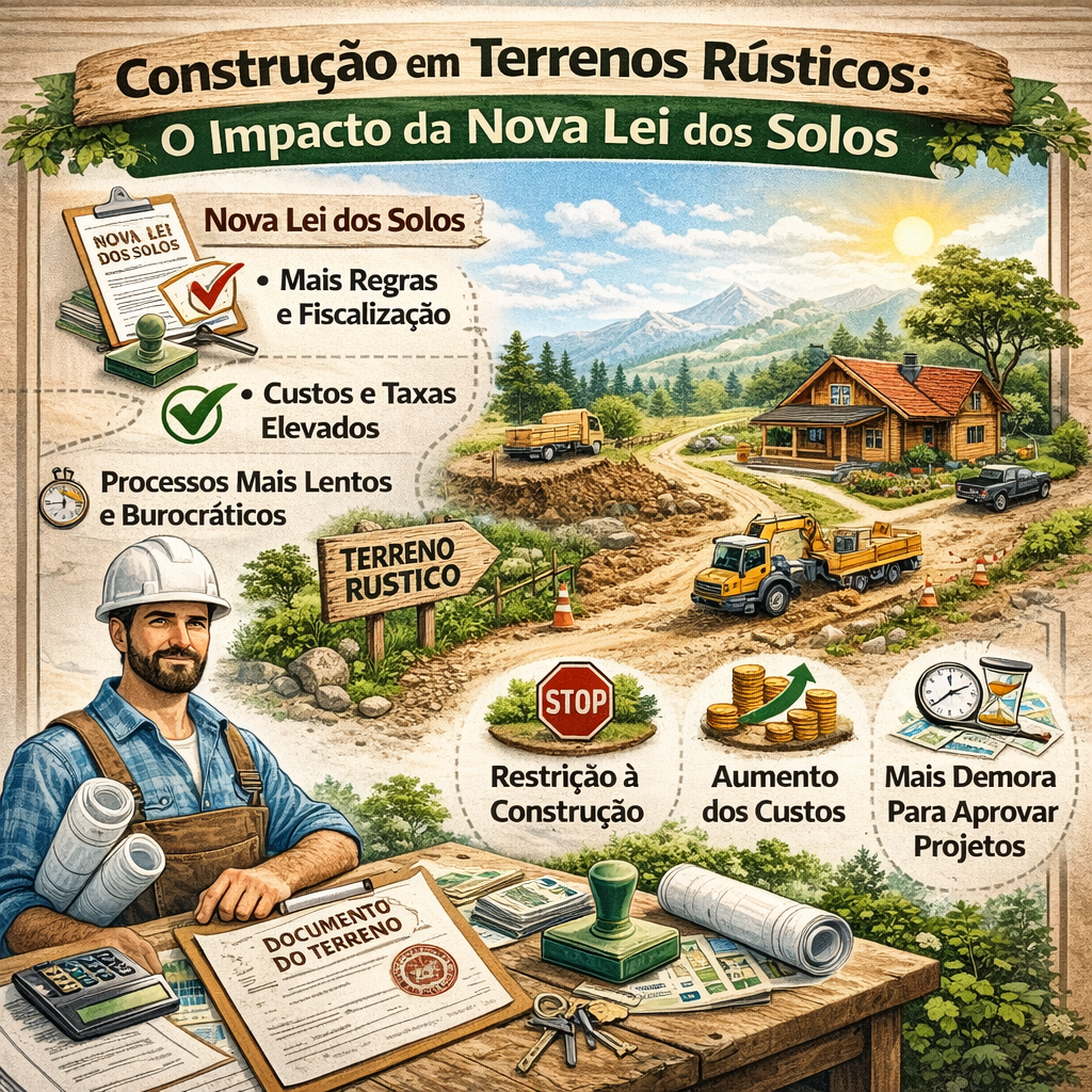 Read more about the article Construção em Terrenos Rústicos: O Impacto da Nova Lei dos Solos