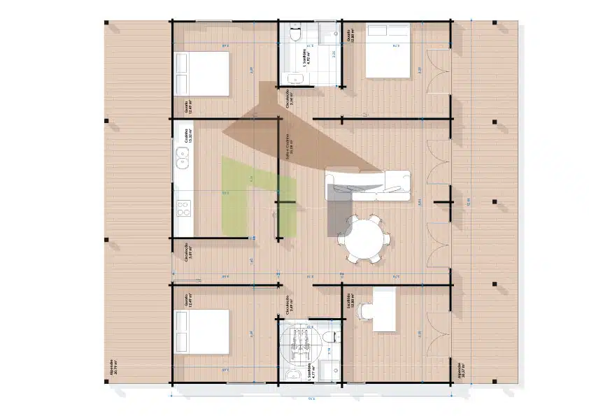 BEIROES Beiroes — Casa de Madeira Pré fabricada Beiroes