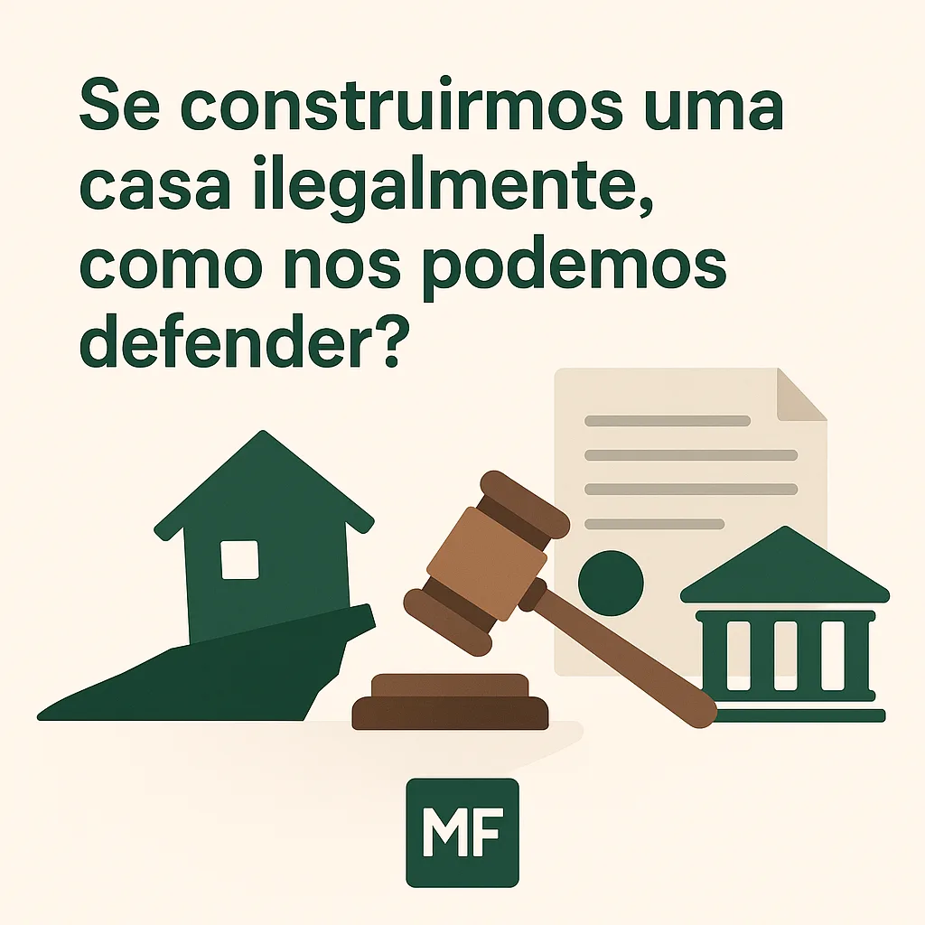 Se construirmos uma casa ilegalmente como nos podemos defender?