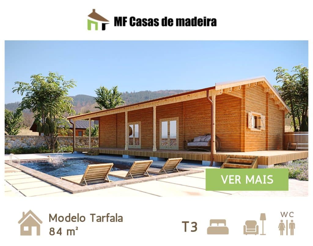 Read more about the article Casa de Madeira Pré fabricada Tarfala Com Deck 84m2