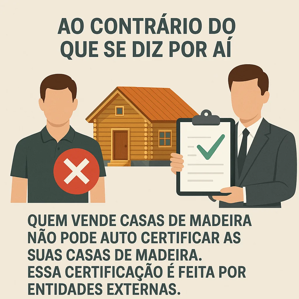 Certificação de uma casa de madeira. Quem pode certificar?