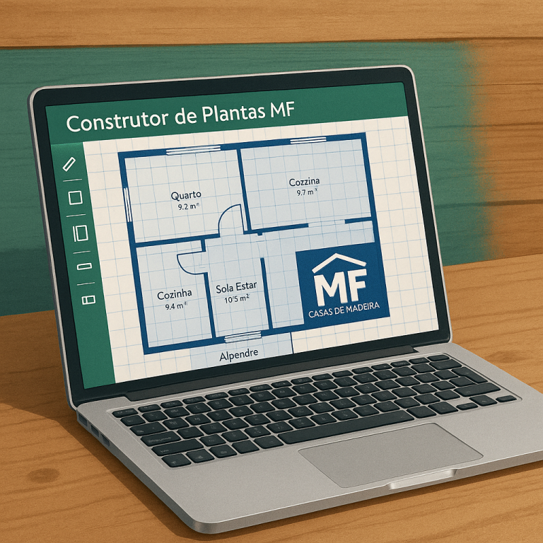 Novo construtor de plantas baixas MF: desenhe a sua casa de madeira online antes de pedir orçamento