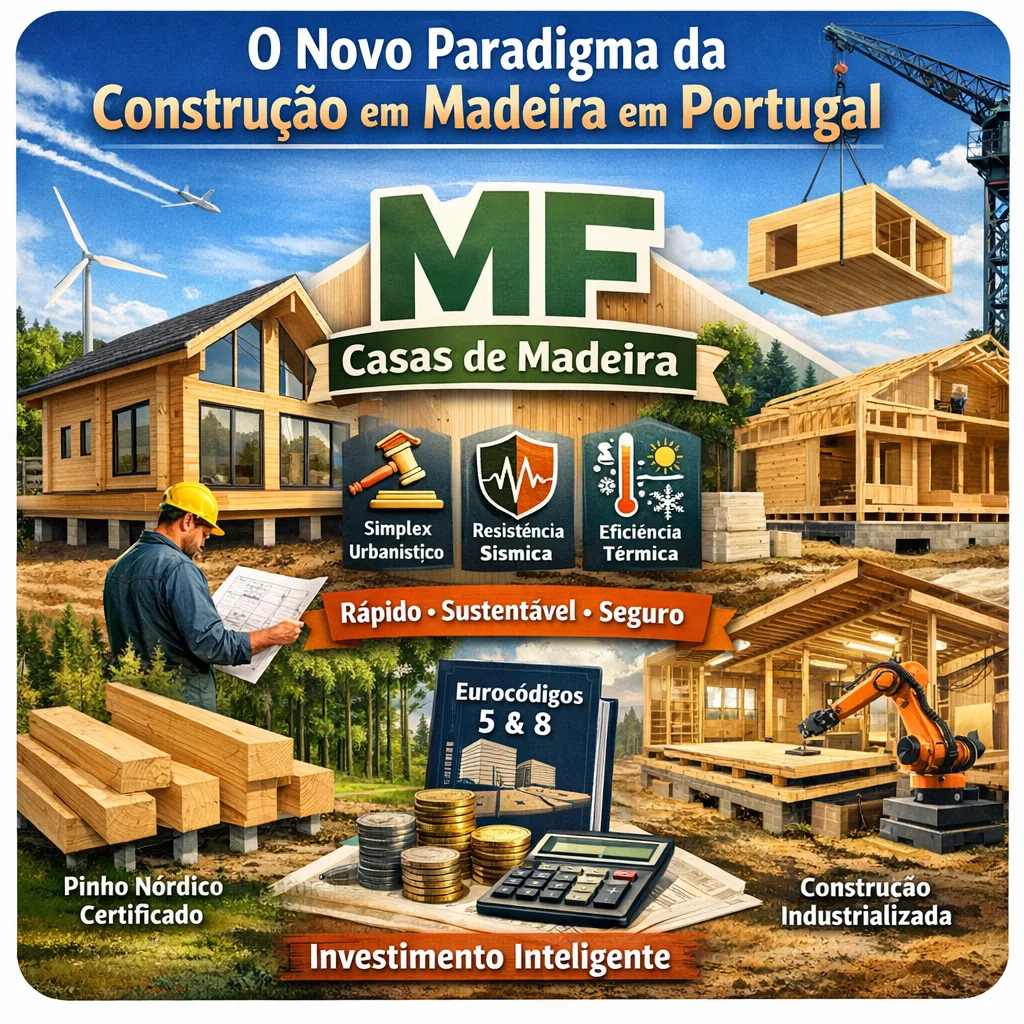 Construção em Madeira em Portugal: Licenciamento, Engenharia e Viabilidade Económica