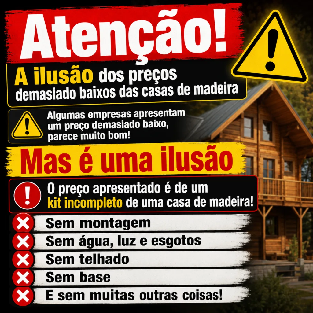 Saiba o que está a comprar quando compra uma casa de madeira