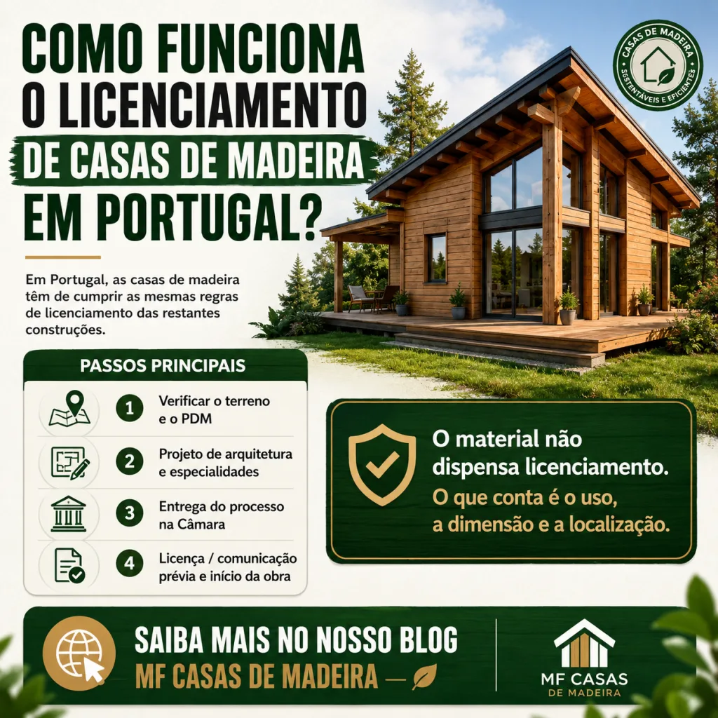 Como funciona o licenciamento de casas de madeira em Portugal?