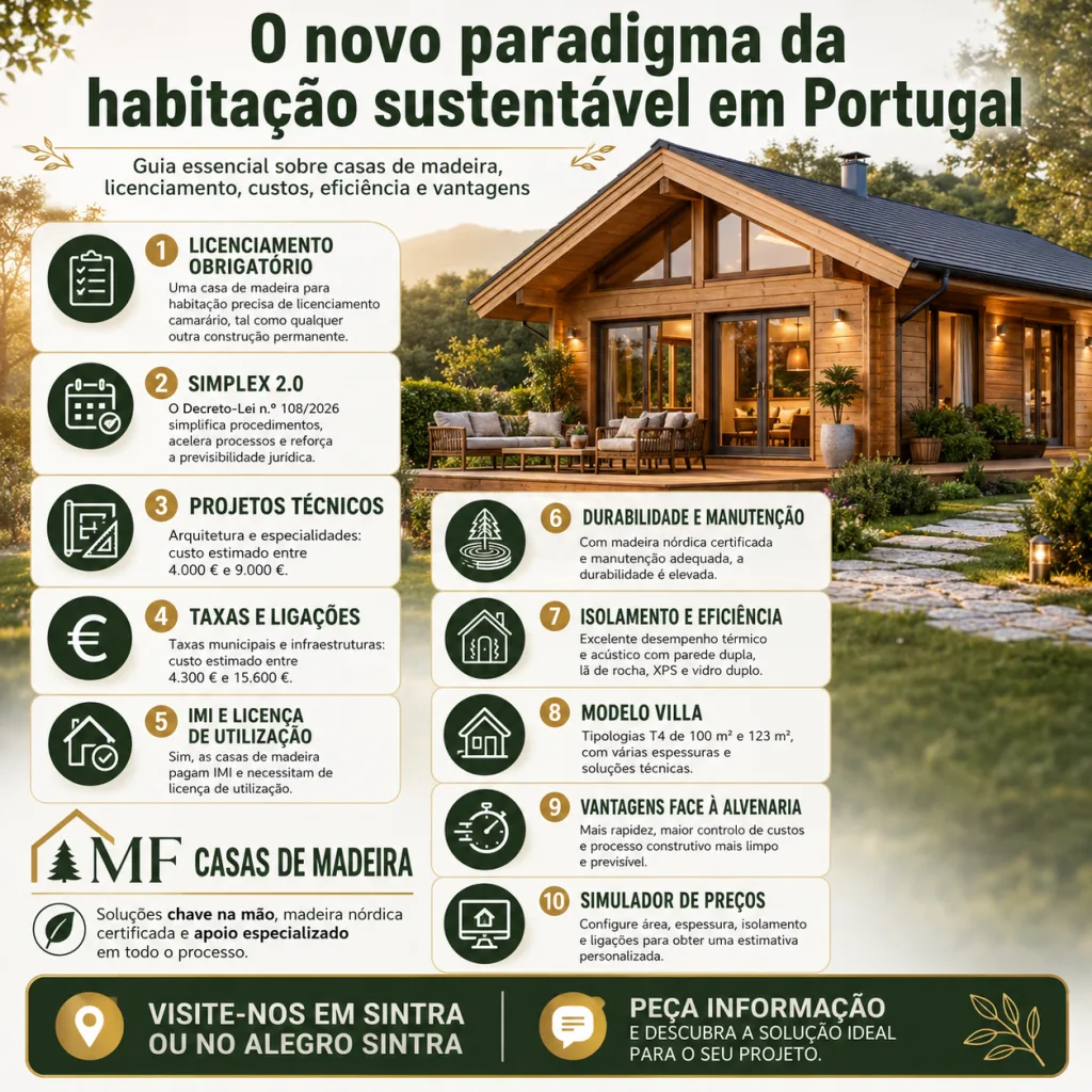 Casas de Madeira em Portugal: Preços, Licenciamento e Vantagens