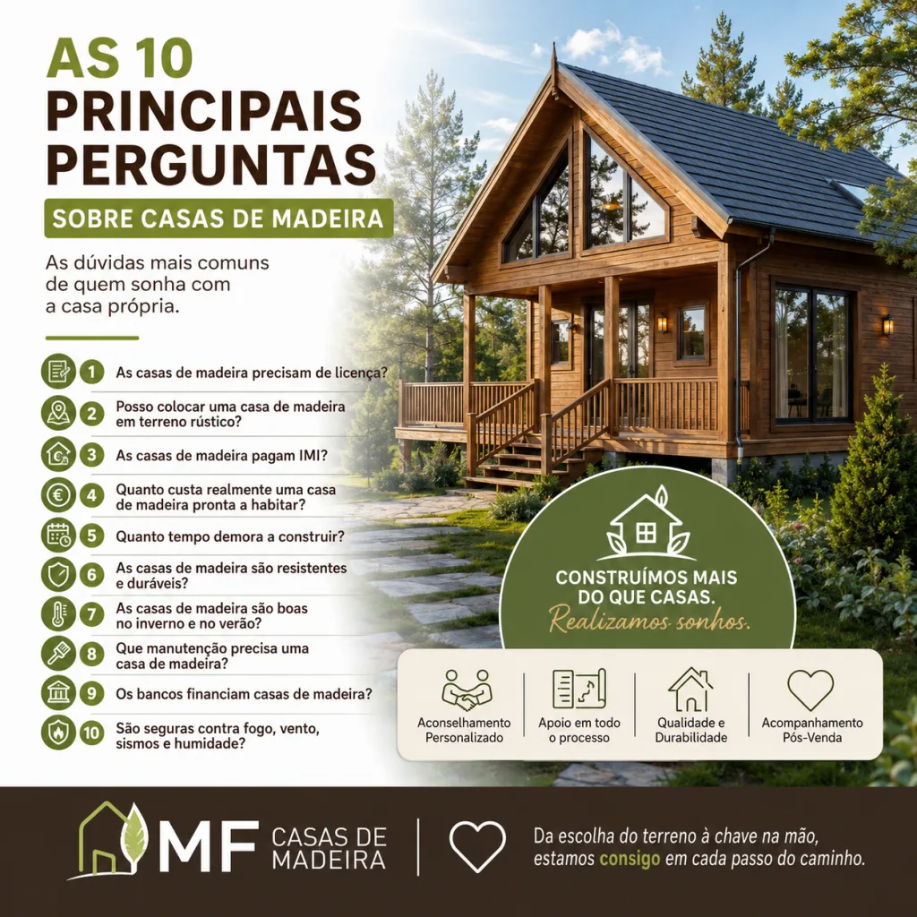 As 10 Principais Perguntas Sobre Casas de Madeira em Portugal