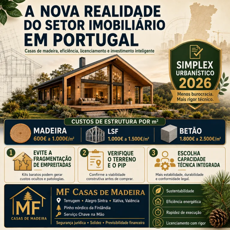 O Mercado das Casas de Madeira em Portugal: Análise Estratégica, Impacto do Simplex